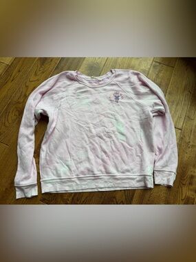 LoveShackFancy X Roller Rabbit crewneck sweatshirt size L wash wear